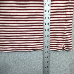 Alex Mill Shirt Small Red Stripe Preppy Style Everyday Casual Cotton Retro Tee