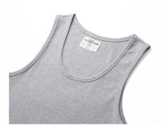 Hot Mens 230G Printed Tank Top T-Shirt Sleeveless Backed Sweatshirt Basic Shirt