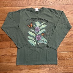 Common Ground Country Fair 2023 Floral Butterfly Long Sleeve Tee Shirt Small