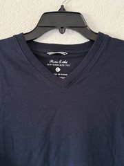 Porter & Ash Mens Large Navy Performance T-Shirt Stretch Soft Comfort Essentials