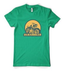 Scrambler Off Road Motorbike Biker Personalised Unisex Adult T Shirt