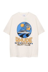 RHUDE Spring/Summer Sailing Club slogan logo short sleeved T-shirt white