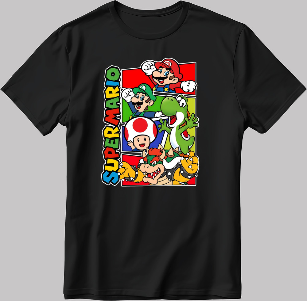 Super Mario Figure Short Sleeve Men’s Women’s T Shirt N170