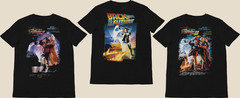 Back to the Future Collection – Movie Poster inspired Unisex Black T-Shirts