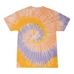 Multi-Color Tie Dye T-Shirts, Kids & Adults Short Sleeve Cotton Colortone