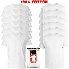 Men’s 6-Pack White/Black /Mix Crew-Neck T-SHIRTS ” TAGLESS-100% COTTON”