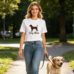 Personalized Pet Parent Tee | Custom Dog Photo & Name | Unisex Cotton S-2XL