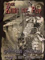 Y2K 2000s 2009 Michael Jackson King Of Pop Faded Music Memorial Shirt Men’s XL