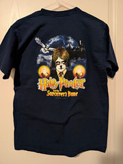 Big Dogs Harry Potter Graphic Print T-Shirt Navy S/M Short Sleeve Crew Vintage