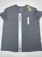 NWT Goodfellow & Co Men’s V-Neck T-shirt Size XL Gray Short Sleeve Standard Fit