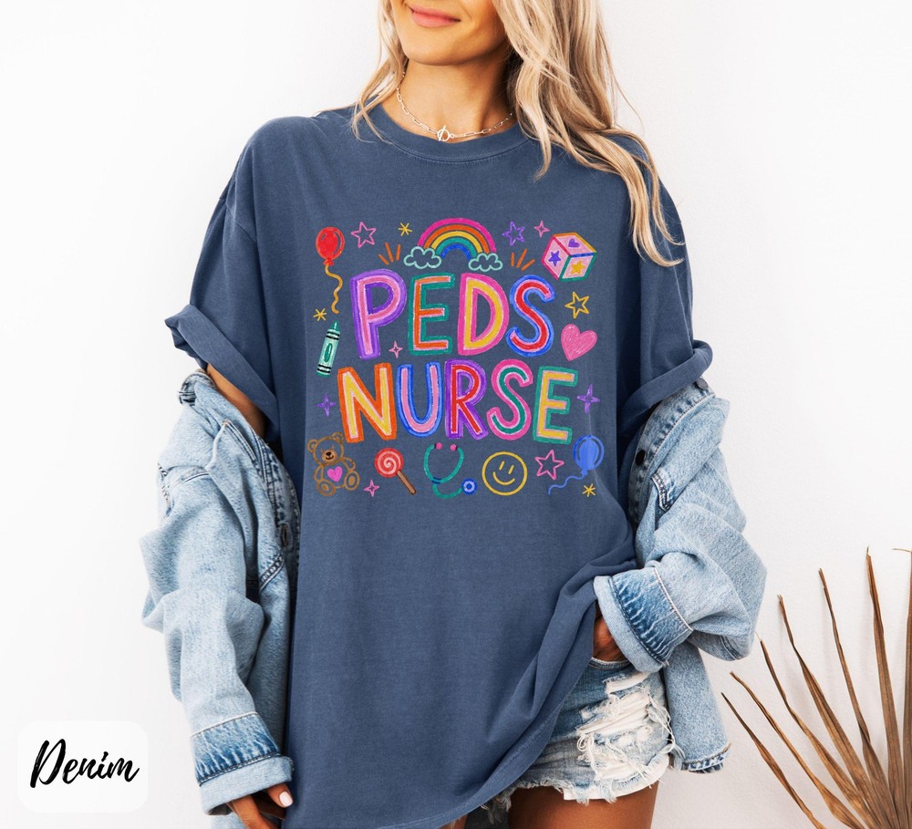 Peds Nurse Shirt Pediatric Nurse Medical Healthcare RN Unisex Graphic Tee