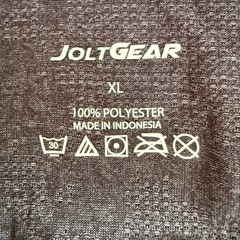NEW! Jolt Gear Mens XL Long Sleeve Henley Shirt Gray Camo Athletic Performance