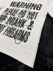 White Warning T-Shirt That’s a Awful Lot of Cough Syrup, Size M