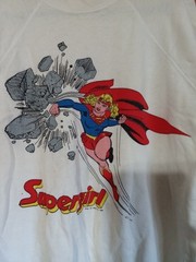 Vintage DC Comics Supergirl White Sweatshirt XL