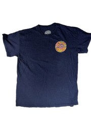 Mr Zogs Sex Wax Logo Print T Shirt Navy Blue Skate Surf Vintage Retro USA M