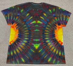 Handmade Ice Tie Dye T-Shirt 2XL Mens Womens Soft Cotton Side Fanfold