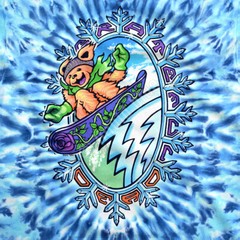 GRATEFUL DEAD-SNOWBOARD BEARS-2 SDD TIE DYE T-SHIRT S-M-L-XL,XXL-3X,4X,5X,6X