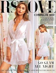 Women Lace Kimono Robe Babydoll Chemise Lingerie Bride Wedding Party Sleep