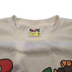 BAPE Baby Milo Alphabet Logo Tee White Mens Size Medium