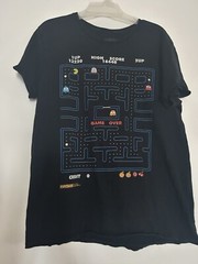 Pac-Man Men’s Game Over High Score Retro Gaming Graphic Print T-Shirt L