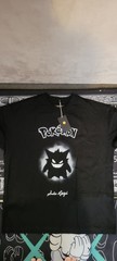 Pokémon Gengar Graphic Print Limited Edition Oversized T-Shirt L Black Crew Neck