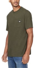 CAT Men’s Pocket Tee Lot of 3 Black, Green & Gray Pick Your Size NWT