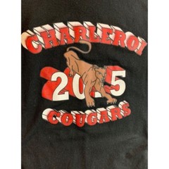 2XL Gildan DryBlend Men’s Black Short Sleeve Tshirt “Charleroi 2015 Cougars”