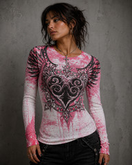 Xtreme Couture by Affliction Women’s Long Sleeve Thermal Shirt Dealer