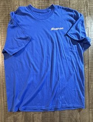 Snap-on Made in USA Men’s 2XL Blue Cotton Graphic Logo Crew Neck T-Shirt