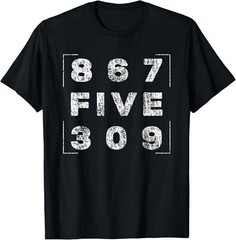 Retro Vintage Eighties Tee 8675309 Nostalgic and Funny 80’s T-Shirt