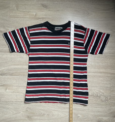 Vintage Bitch Skateboards Striped T Shirt Men’s Size Large 90S