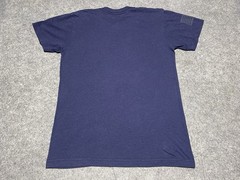 Rogue Fitness Blue Small Workout Lift Heavy Gym Rat Shirt