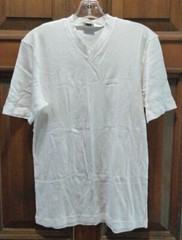 ZIMMERLI SWITZERLAND 220 WHITE T-SHIRT V-NECK MENS SIZE M 8954 COTTON PREOWNED