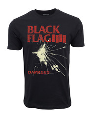 ’81 DAMAGED BLACK FLAG GRAPHIC BLACK T-SHIRT