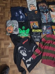 Bundle of 22 Horror Graphic T Shirts Various Sizes Reseller Lot Wholesale