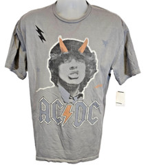 AC/DC T-Shirt Angus Young Grey Multiple Sizes Official AC DC Merch T Shirt NEW