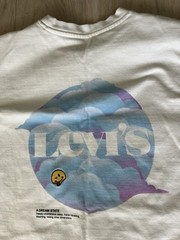 Levis Minimalist A Dream State White T-shirt Smiley Face Mens L Relaxed Fit