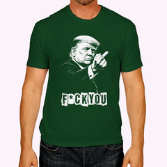 Trump Middle Finger 2026 Meme Funny Trump Flipping The Birds Unisex T-Shirt