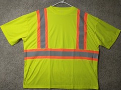 Kishigo High Performance Shirt Men’s 4XL Yellow Hi-Vis PPE Reflective 9120