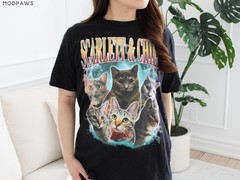 Custom Pet Photo Shirt Personalized Dog Cat Portrait Vintage Bootleg Tee