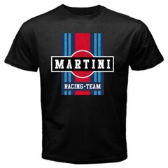 Martini Racing Team Men’s Black T-Shirt Size S to 5XL