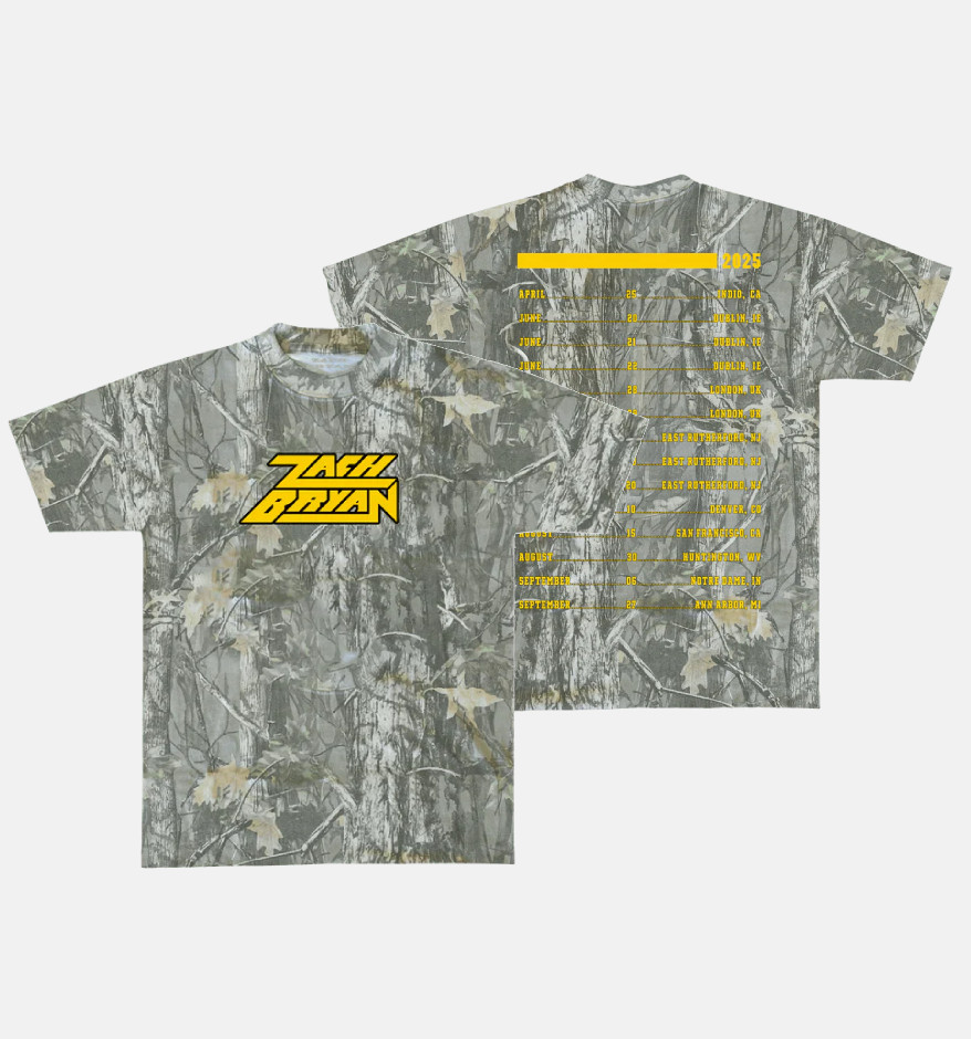 Zach Bryan Camo All Over Print S-6XL Shirt For Fan Men and Women SE2057