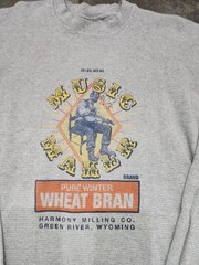 Vintage Y2K Shakawear Men’s 2XL Tall Music Maker Wheat Bran Thermal T Shirt