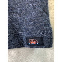 Faherty Cloud Cotton Henley Mens Medium Navy Blue Long Sleeve Pima Modal MKC0077
