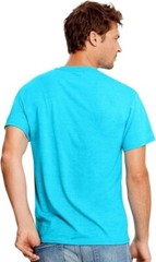 Mens Hanes X-Temp Fresh IQ Performance Tee Turquoise Short Sleeve Shirt Size M