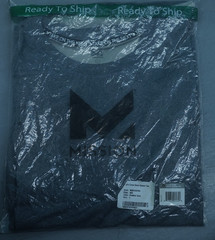 MISSION ALPHA CREW NECK SHORT SLEEVE T-SHIRT GREY SIZE LARGE NEW SEALED