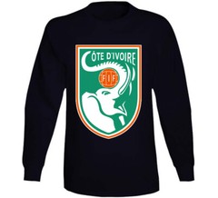 Ivory Coast Cote D’ivoire Soccer Futbol World Cup Logo Crest T Shirt