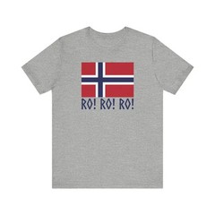 Norway Flag T-Shirt Norwegian Heritage Pride Gift Viking Ro Ro Ro Tee