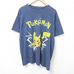 Pokemon Pikachu T-Shirt Men’s XL Graphic Tee Navy Blue Short SleeveAnime Vintage