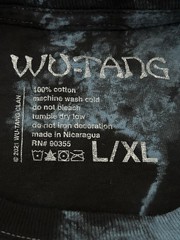 WU-TANG CLAN Tiger Style Blue Black Tie Dye Graphic T-Shirt 2021 Adult Size L/XL